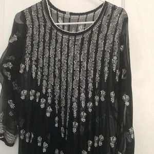 Thread work designer dress